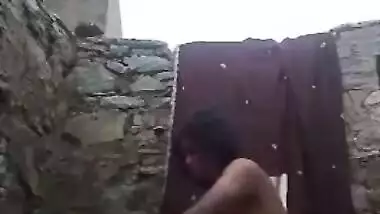 Desi MILF loves her sex body and touches XXX parts showering on camera