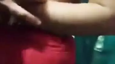 Sweet Desi housewife takes off sexy sari to show her bald XXX pussy
