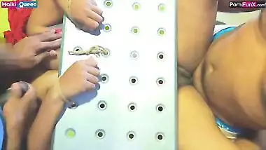 Threesome - Two Strangers Fucked Me At Once, While I Was Tied - Malki Queen