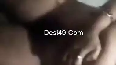 Alluring girl with Desi features puts her XXX breasts right in the camera