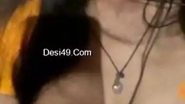 Porn video where the married Desi girl brags about nice titties