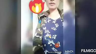 Desi military officer fingering for her bf in video call part 2