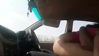 Outdoor Sex Coupes Fucking Hard In Car Parked Close To Nature On Hill Top