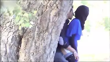 Paki slut wife fucked by her boss outdoor in the forest, Desi mms