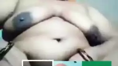 Cute Desi fatty teases a guy with her big boobs on XXX video call