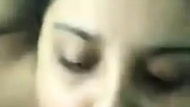 Beautiful aunty sucking big black cock with full dedication and eye contact