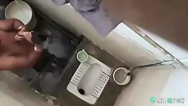 XXX clip of village aunty taking bath in outdoor taken on her son