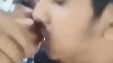 Hijabi Desi XXX girl getting her sweet boobs sucked by lover MMS