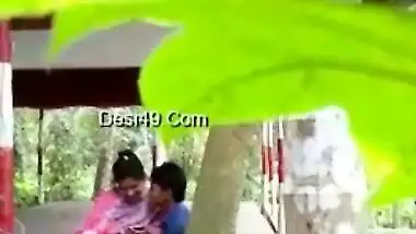 Boy touches Desi girlfriend's pussy but perv is ready to film porn video