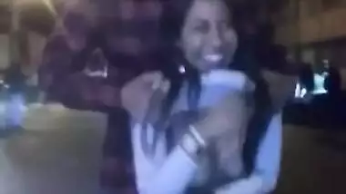 Desi Girl Unwilling Pull Ups of Top To Show Her Boobs To Friends…Hot Boobie