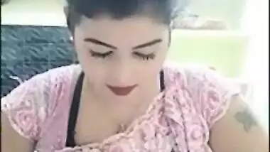 New Face Assured, Deep navel in see through pink saree, No way miss