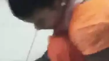 Big boobs desi maid cleaning floor and owner caught her huge cleavage