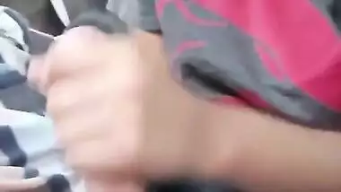 Today Exclusive- Super Sexy Look Nri Girl Gives Nice Blowjob On Car
