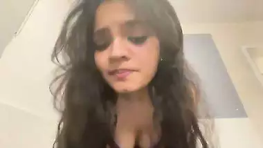 Sexy babe teases her viewers on an adult webcam in NRI porn