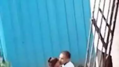 Daring Desi outdoor sex act recorded by a voyeur