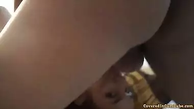 Receiving my step-son cum across me before going in order to