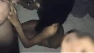 Sexy Pakistani office girl hardcore threesome sex with managers