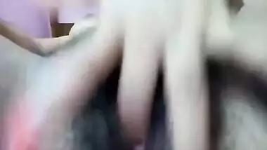 Beautiful girl fingering