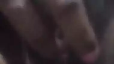 Busty Desi aunty plays with her wet chubby pussy on XXX cam