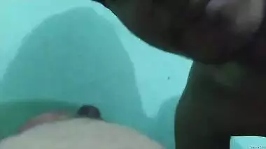 Guy lies on top of Indian teen and licks nipples to make twat wet