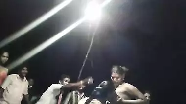 Indian MILFs with naked tits come to the dancefloor to the porn party