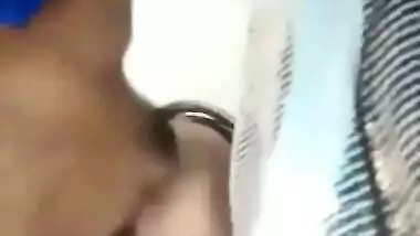 Cute Desi Couple Kissing Romance Home alone