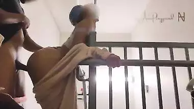 She traded me a Blowjob for Backshots. Snuck a quickie in the stairwell.