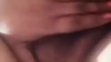 Nude XXX selfie with busty Desi fatty playing with tits and vagina
