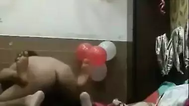 Desi cute girl birthday celebrate and hardcore fucking with lover in room