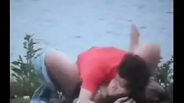 Cumbrous angel enjoys outdoor sex and gets her large butt screwed