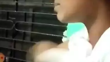 Cute Gf Shows boobs on VC