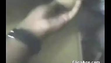 Tamil lady working as mobile shop staff getting boobs exposed