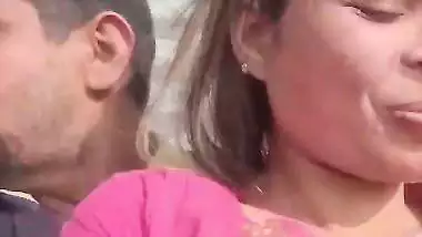 Pakistani bhabhi boob press outdoor by secret lover