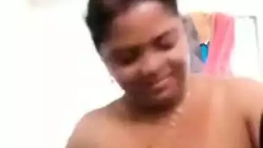 Cheerful Desi woman goes to take a shower after watching a porn movie