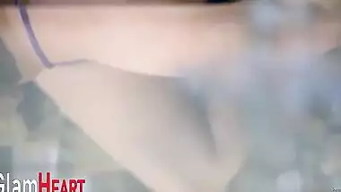 Chubby Desi model takes part in glamorous XXX photo shoot on couch