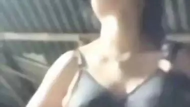 Bengali village girl bra removed and boobs pressing
