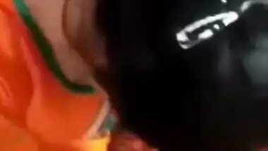 Strong dick stretches Desi charmer's tight mouth during a XXX blowjob