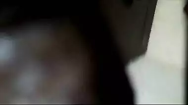 Boyfriend lies on the floor to receive handjob by Desi girl in porn video