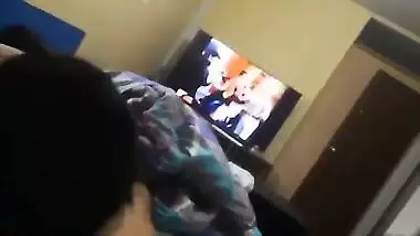 Chubby Desi whore has mouth fucked by XXX lover who making an MMS clip