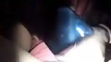 Desi woman flaunts her XXX body parts by lantern light for sex partner