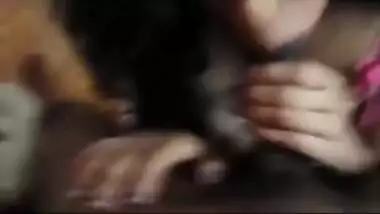 Sexy Indian XXX babe with big boobs gives an amazing blowjob MMS