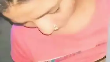 Sexy Bhabhi catches her Devar jerking and gives a handjob