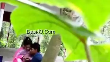 Pervert patiently waits for the Desi couple to do some porn things