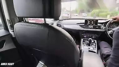 My Uber Driver Made Me Squirt While Driving And Licked My Cum Off His Fingeres