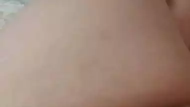Tanker girl milking boobs on video call to lover