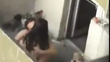 Indian sex video of a slim college girl having sex on the balcony