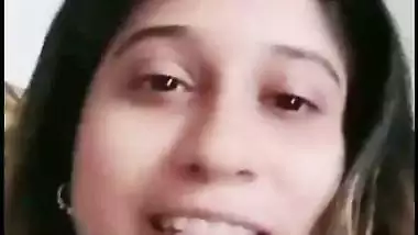 Beautiful wife shows boobs on video call to ex-lover