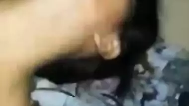 Horny Indian XXX girl tasting her boyfriend’s big dick on cam MMS