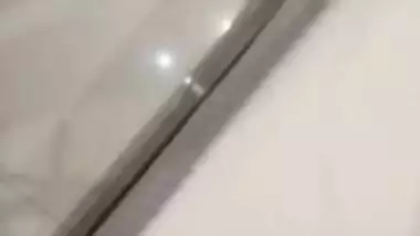 Hubby films Desi wife's XXX hot underwear blown all over the room