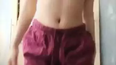 Desi babe says hello to her sex viewers and bares private XXX parts